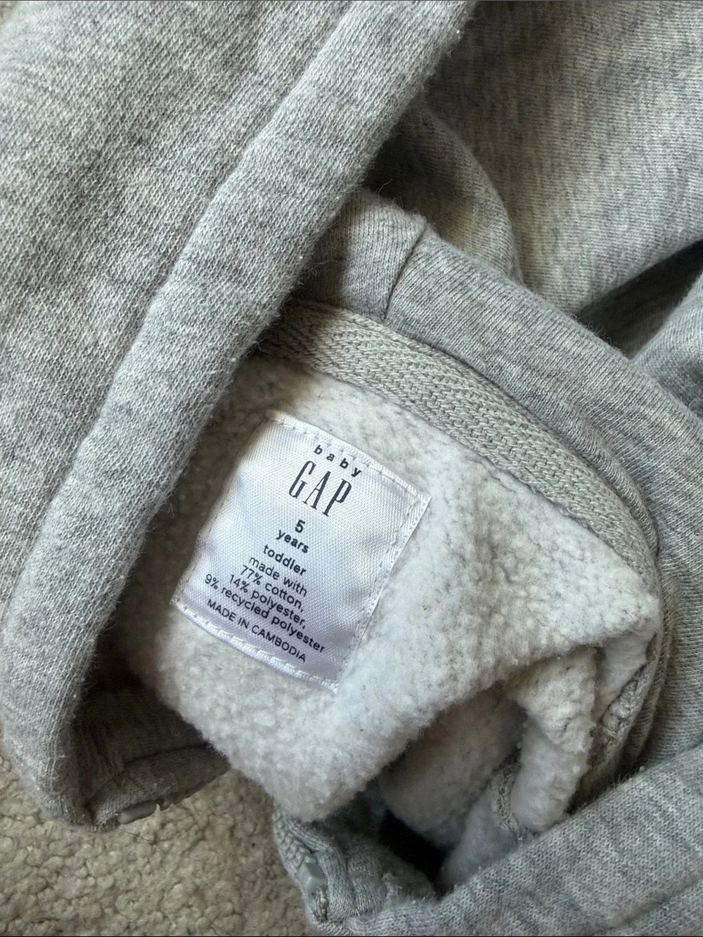 Baby GAP Zip Up Hoodie
